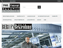 Tablet Screenshot of pool-conzept.de
